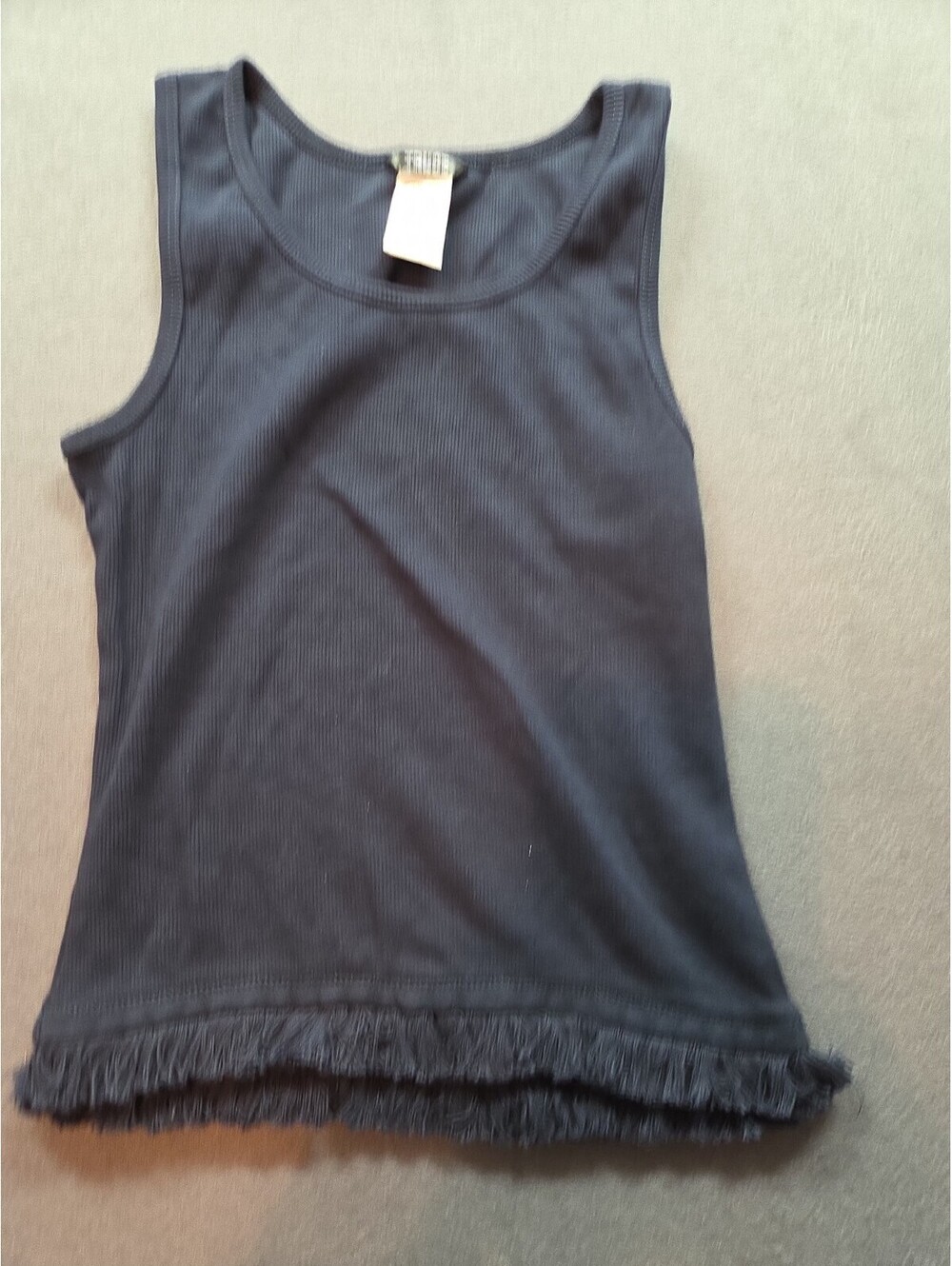 girl's blue ribbed tank top by Truce size XL (16)